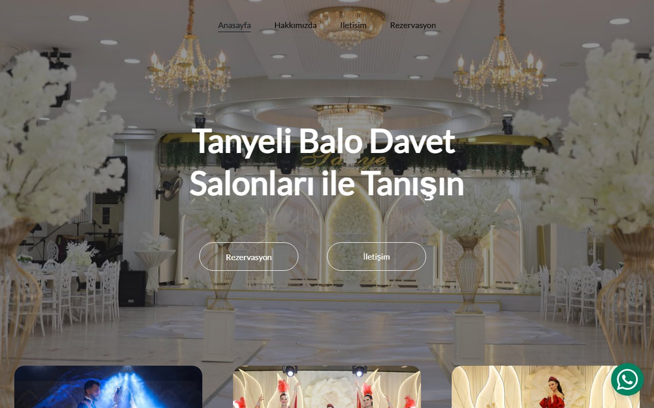 Tanyeli Balo Davet web sitesi