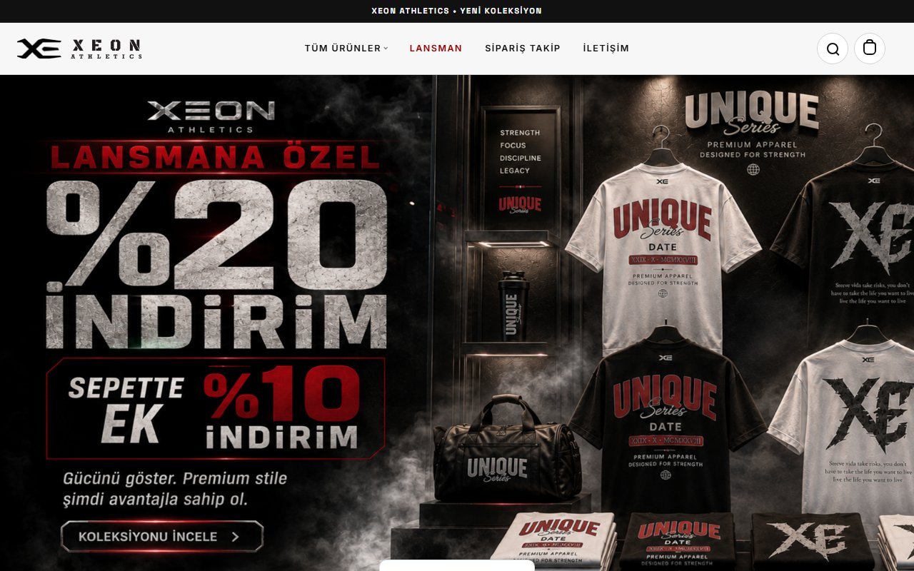 Xeon Athletic web sitesi