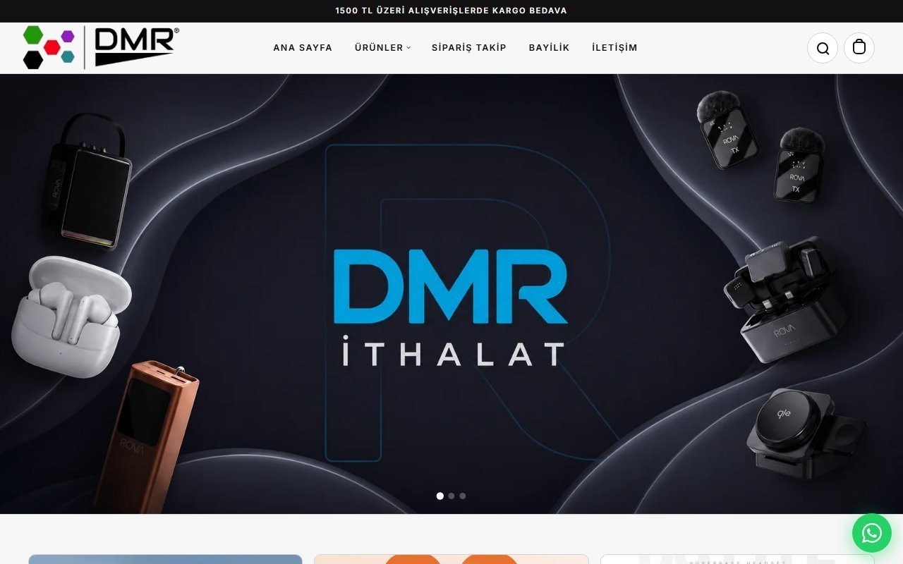 DMR İthalat web sitesi
